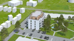 Wirtualna makieta 3D apartamentu inwestycyjnego 39.14 m², B/301