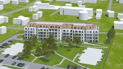 Wirtualna makieta 3D apartamentu inwestycyjnego 39.2 m², D/103