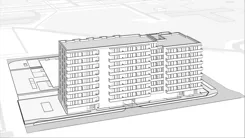 Wirtualna makieta 3D mieszkania 39.7 m², E1-A071