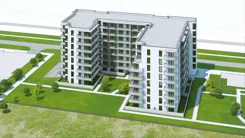 Wirtualna makieta 3D mieszkania 42.92 m², D4-D5/M143