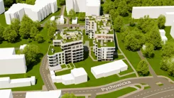 Wirtualna makieta inwestycji Kapelanka – Pychowicka - Budynek AB