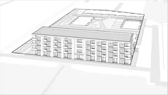 Wirtualna makieta 3D mieszkania 40.49 m², B2/03/45