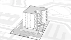 Wirtualna makieta 3D mieszkania 44.33 m², B.03.M038