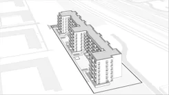 Wirtualna makieta 3D mieszkania 43.67 m², XIII/10