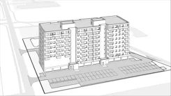 Wirtualna makieta 3D mieszkania 54.75 m², 54