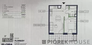 Mieszkanie dwupokojowe 40,91 m², Warszawa, Mokotów, Cybernetyki, Sprzedaż
