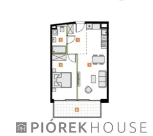 Mieszkanie dwupokojowe 43,60 m², Warszawa, Włochy, Komitetu Obrony Robotników, Sprzedaż