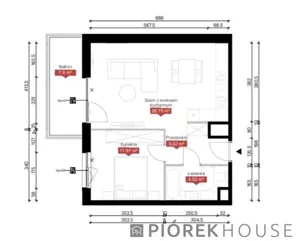 Mieszkanie dwupokojowe 48,20 m², Warszawa, Mokotów, Wołoska, Sprzedaż