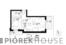 Mieszkanie dwupokojowe 38,76 m², Warszawa, Praga Południe, Załęże, Sprzedaż
