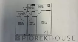Mieszkanie trzypokojowe 56,00 m², Warszawa, Bielany, Kiełpińska, Sprzedaż