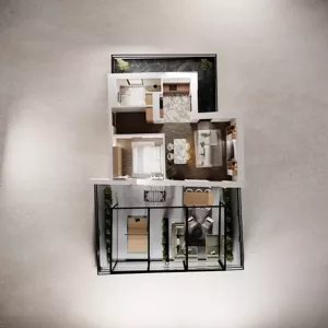 Mieszkanie dwupokojowe 47,41 m², Warszawa, Praga Południe, Ludwika Kickiego, Sprzedaż