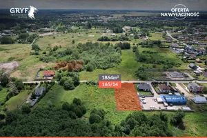 Działka 1 864,00 m², Kobylnica, Rzeczna, Sprzedaż
