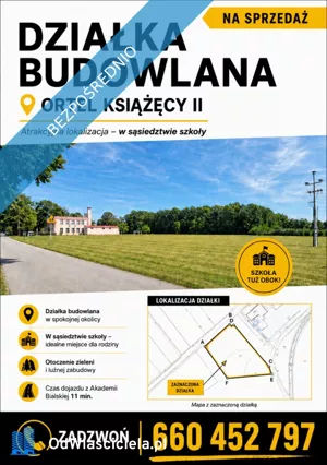 Działka 1 265,00 m², Ortel Książęcy Drugi, Sprzedaż