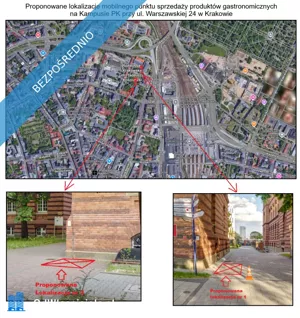 Działka 1,00 m², Kraków, Stare Miasto, ul. Warszawska 24, Wynajem
