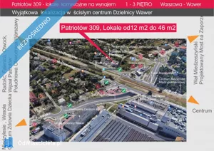 Lokal użytkowy 13,00 m², Warszawa, Patriotów 309a, Wynajem