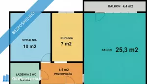 Mieszkanie dwupokojowe 50,00 m², Sosnowiec, Jagiellońska, Sprzedaż