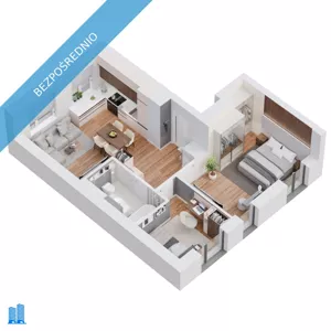 Mieszkanie trzypokojowe 51,00 m², Łódź, Żytnia 7, Sprzedaż