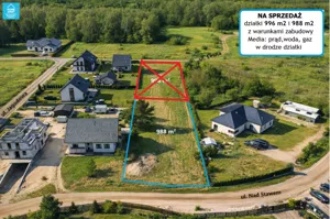 Działka 988,00 m², Domatówko, Nad Stawem, Sprzedaż