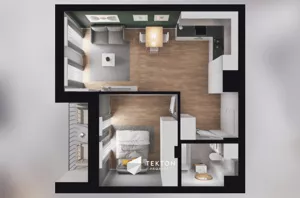 Mieszkanie dwupokojowe 40,99 m², Pruszków, Żbików, Europejska, Sprzedaż