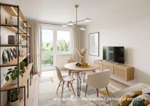 Mieszkanie trzypokojowe 58,50 m², Poznań, Rataje, Oświecenia, Sprzedaż