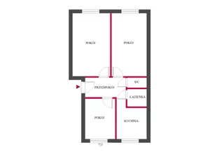 Mieszkanie trzypokojowe 54,10 m², Łódź, Bałuty, Marysin, Przemysłowa, Sprzedaż