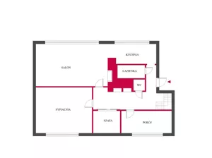 Mieszkanie trzypokojowe 73,22 m², Łódź, Widzew, Zbocze, Sprzedaż