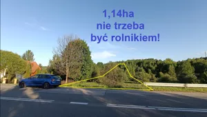 rolno-budowlana ze strumykiem i własnym laskiem