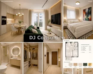Mieszkanie dwupokojowe 43,55 m², Warszawa, Mokotów, Kierbedzia, Sprzedaż