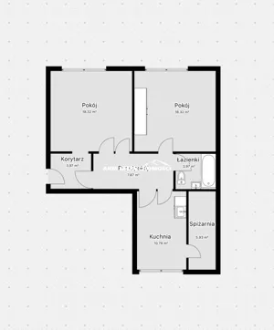 Mieszkanie dwupokojowe 66,10 m², Kwidzyn, Polna, Sprzedaż