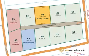 Działka 564,00 m², Piotrowice, Główna, Sprzedaż