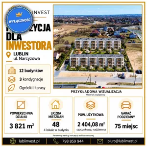 Działka 3 821,00 m², Lublin, Sprzedaż