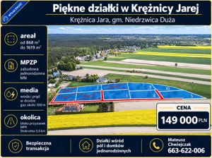 Działka 800,00 m², Niedrzwica Duża, Sprzedaż