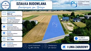 Działka 3 900,00 m², Spiczyn, Sprzedaż