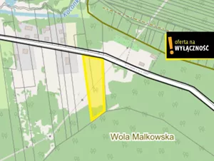 Działka 8 800,00 m², Wola Malkowska, Sprzedaż