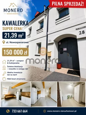 Mieszkanie jednopokojowe 21,39 m², Radom, Sprzedaż