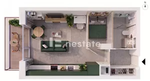 Mieszkanie jednopokojowe 26,78 m², Katowice, Ligota-Panewniki, Ligota, Śląska, Sprzedaż