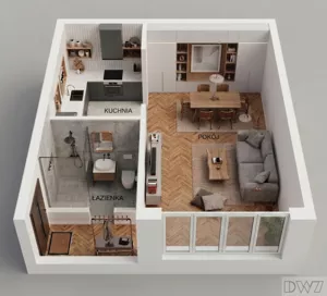 Mieszkanie jednopokojowe 25,38 m², Kraków, Stare Miasto, Kazimierz, Bocheńska, Sprzedaż