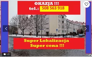 Nie dla wszystkich Super Inwestycja Mieszkanie 3 Pokoje