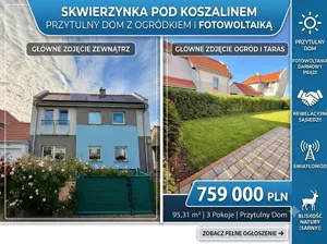 Dom szeregowy 95,00 m², Koszalin, Jamno, Sprzedaż