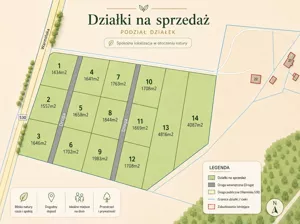 Działka 1 500,00 m², Komorowo, Sprzedaż