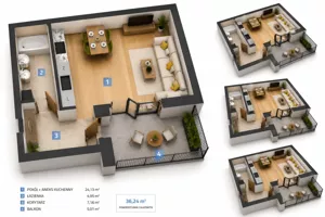 Mieszkanie jednopokojowe 36,00 m², Łódź, Śródmieście, Mielczarskiego, Sprzedaż