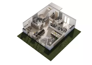 Mieszkanie trzypokojowe 69,00 m², Stachowo, Sadowa, Sprzedaż