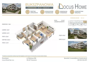 Mieszkanie pięciopokojowe 119,00 m², Katowice, Piotrowice-Ochojec, Bukszpanowa, Sprzedaż