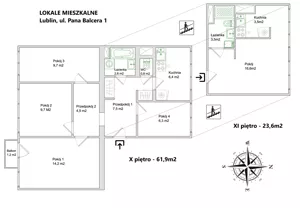 Apartamenty 836061 Lublin Pana Balcera