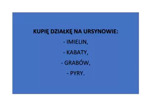  KUPIĘ działkę na Ursynowie i Mokotowie