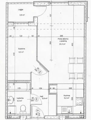Mieszkanie dwupokojowe 44,10 m², Warszawa, Górna Droga, Sprzedaż
