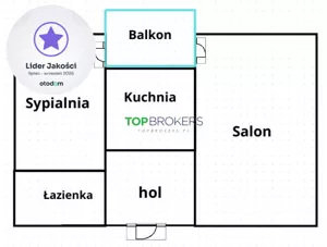 Mieszkanie dwupokojowe 46,00 m², Warszawa, Jana Iii Sobieskiego, Sprzedaż