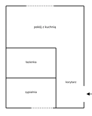 Mieszkanie dwupokojowe 30,00 m², Warszawa, Literacka, Sprzedaż