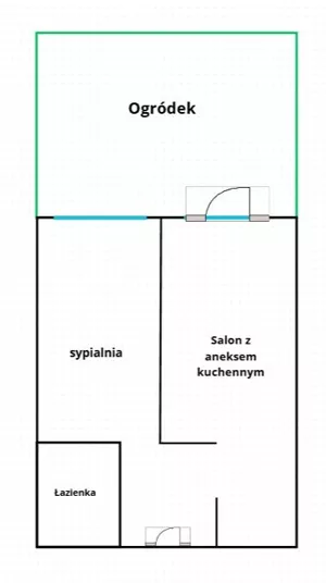 Mieszkanie dwupokojowe 35,00 m², Warszawa, Namysłowska, Sprzedaż