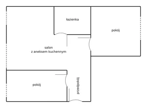 Mieszkanie trzypokojowe 54,00 m², Warszawa, Aleja Niepodległości, Sprzedaż